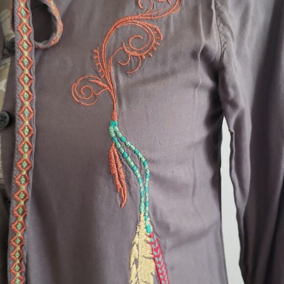 Wrangler Embroidered Long Sleeve Dress S - Picture 5 of 10